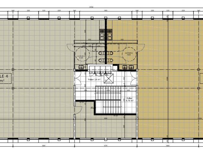 Location bureaux 666 m² divisibles à partir de 90 m²