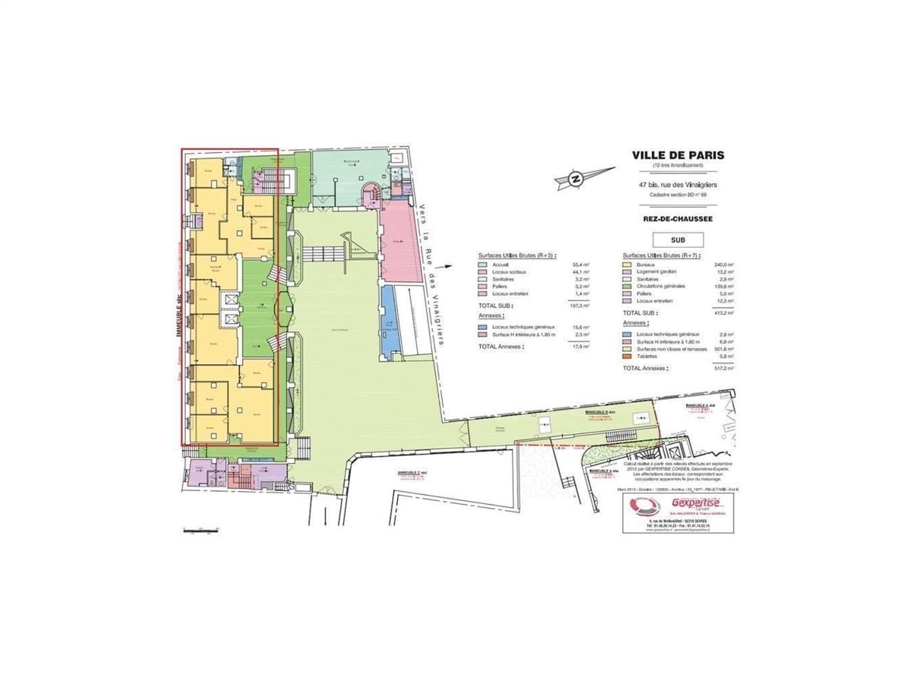Location bureaux 735 m² divisibles à partir de 265 m²