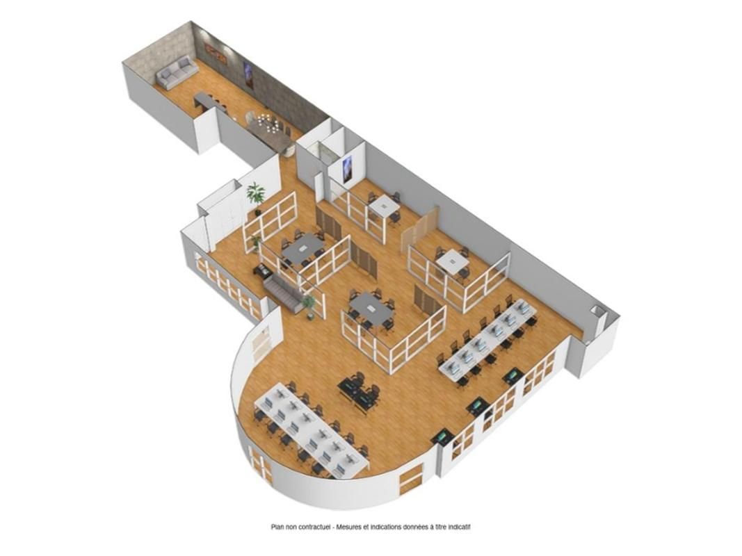 Vente bureaux 283 m² non divisibles