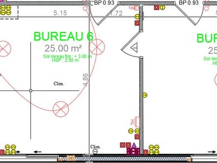 Location bureaux 60 m² à PORNICHET