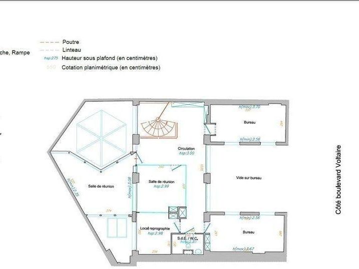 Location bureaux 365 m² non divisibles