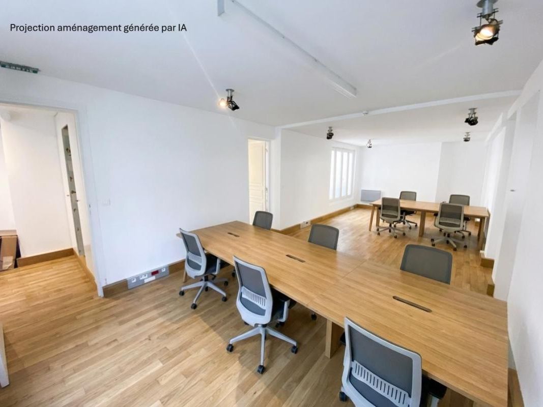 Location bureaux 92 m² non divisibles