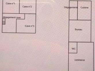 Location local commercial 85 m² non divisibles