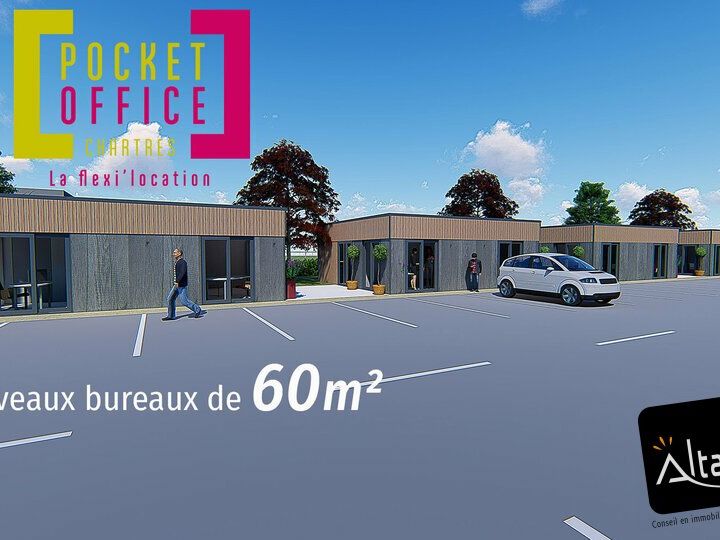 POCKET-OFFICE Chartres / A LOUER bureaux équipés indépendants au coeur du Jardin d'entreprises de CHARTRES EST. Location à partir de 3 mois.