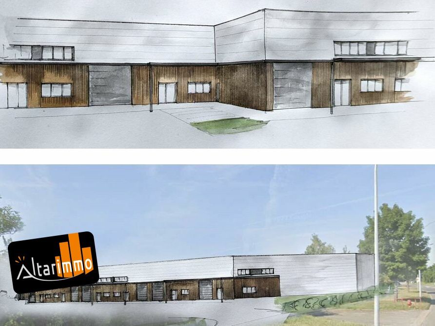 A VENDRE EN L'ETAT DE FUTUR ACHEVEMENT Cellules d'activité, à partir de 358 m² environ, au sein d'un bâtiment à construire de 2 915 m², à Dreux.