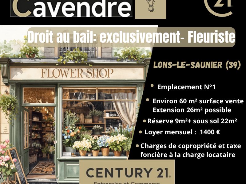 Location boutique 110.00 m² à LONS LE SAUNIER