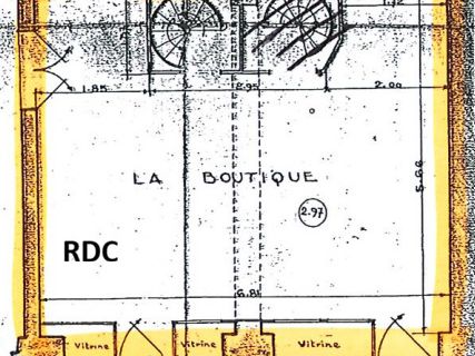Location local commercial 89 m² non divisibles