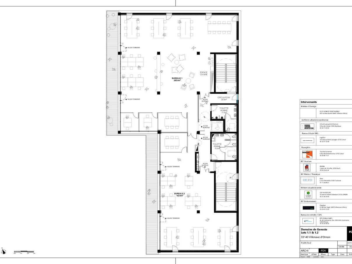PLAN BUREAUX R+2