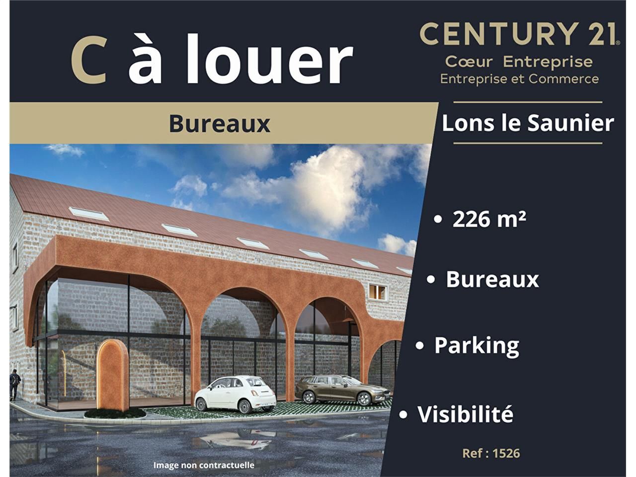 Location bureaux 100.00 m² à LONS LE SAUNIER