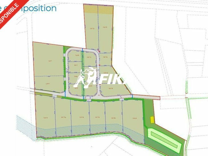 Vente terrain 1658 m² non divisibles