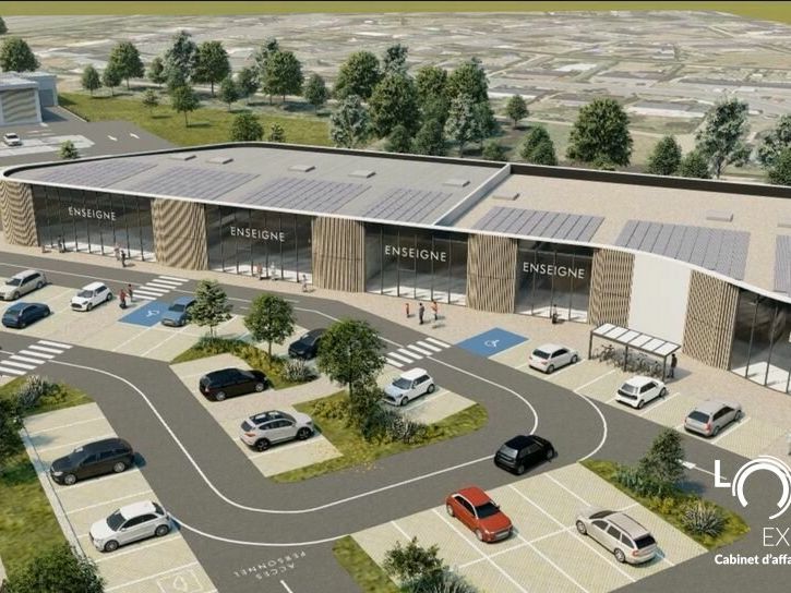 Location local commercial 2200 m² non divisibles