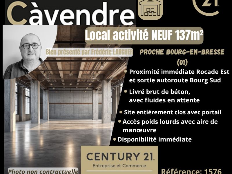 Vente local 137.00 m² à BOURG EN BRESSE