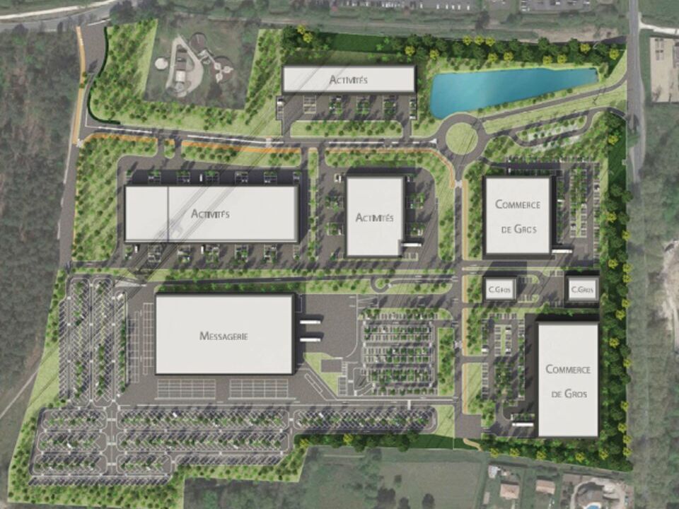 Location local d''activites 53360 m² divisibles à partir de 1000 m²