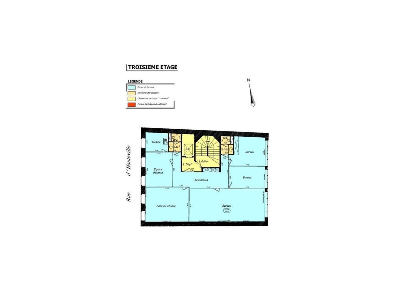 Location bureaux 302 m² divisibles à partir de 132 m²