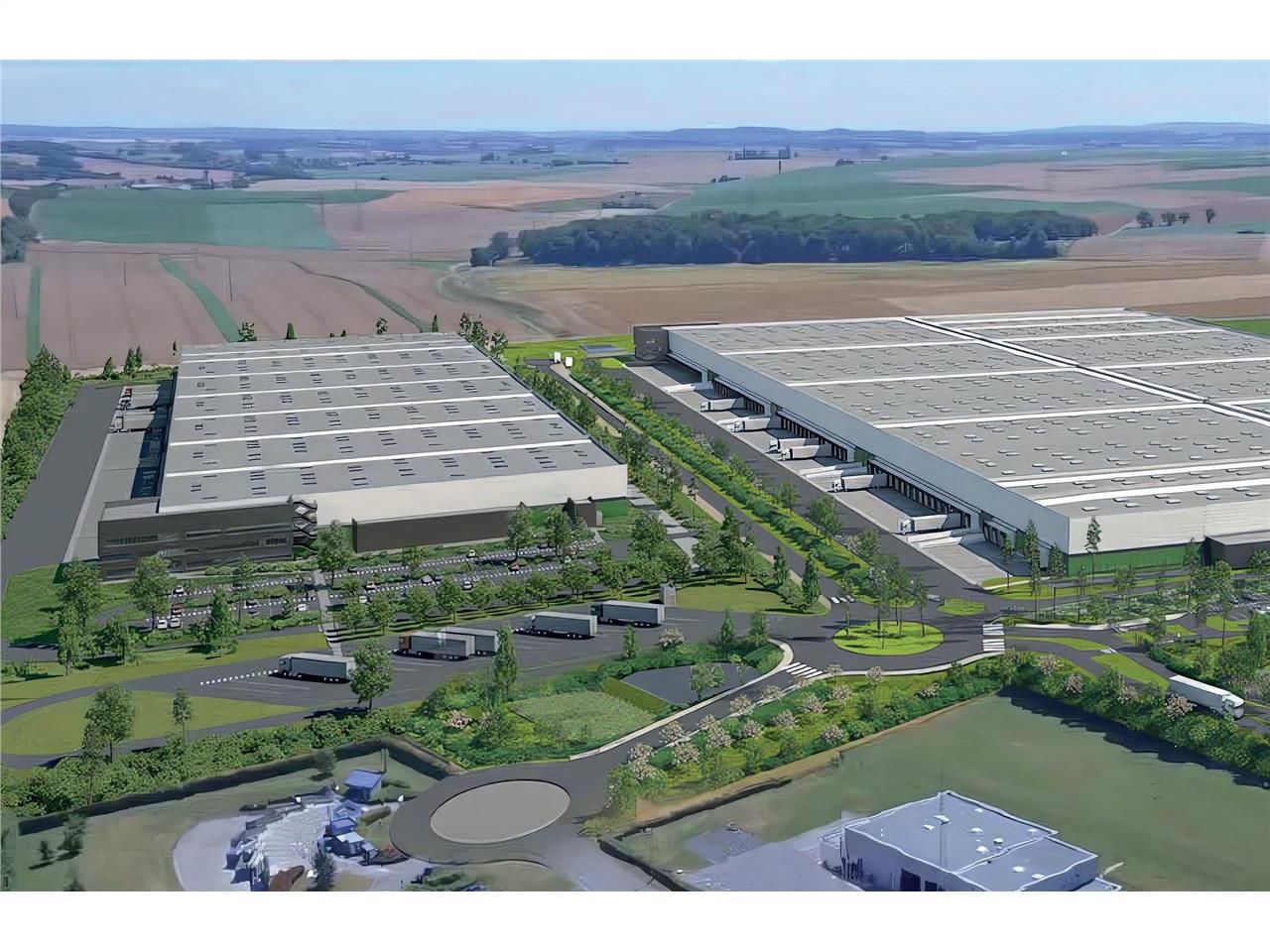 Location entrepôts 150464 m² non divisibles