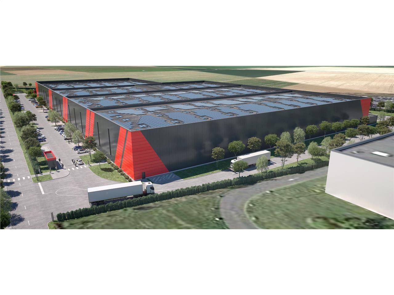 Location entrepôts 26034 m² non divisibles