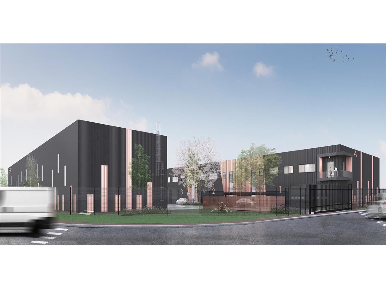 Location entrepôts 2982 m² non divisibles