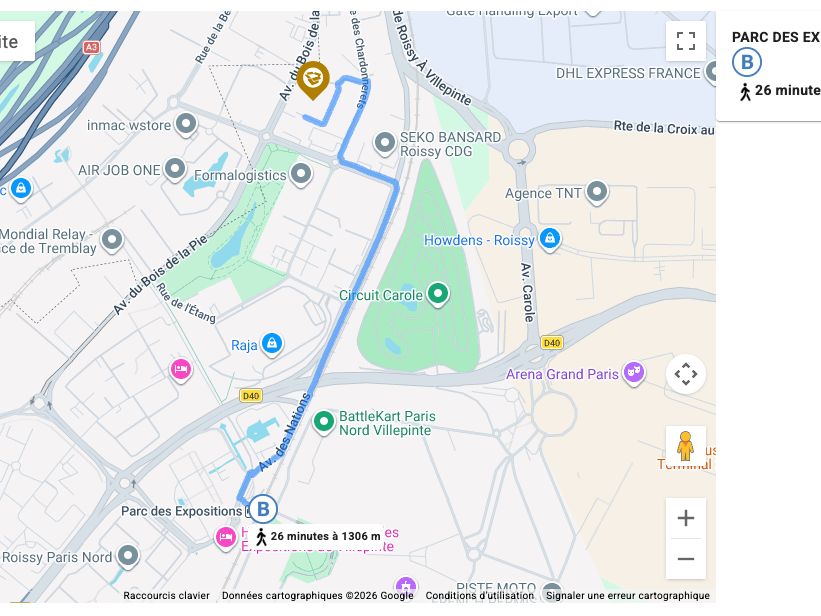 Location entrepôts 5386 m² non divisibles