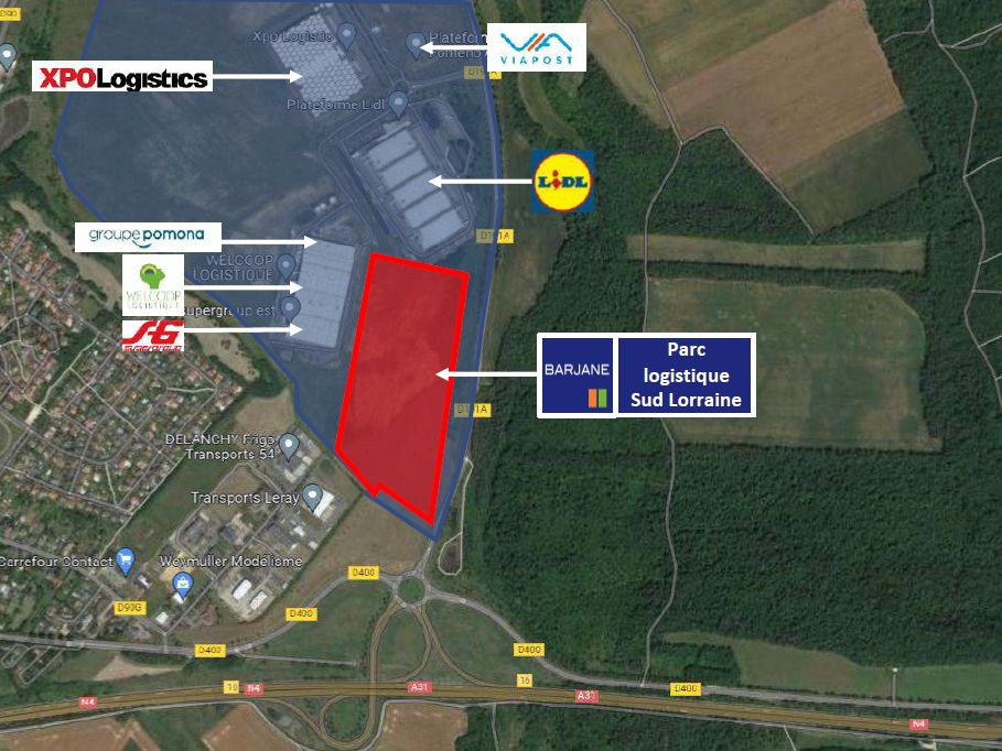 Location entrepôts 100220 m² non divisibles