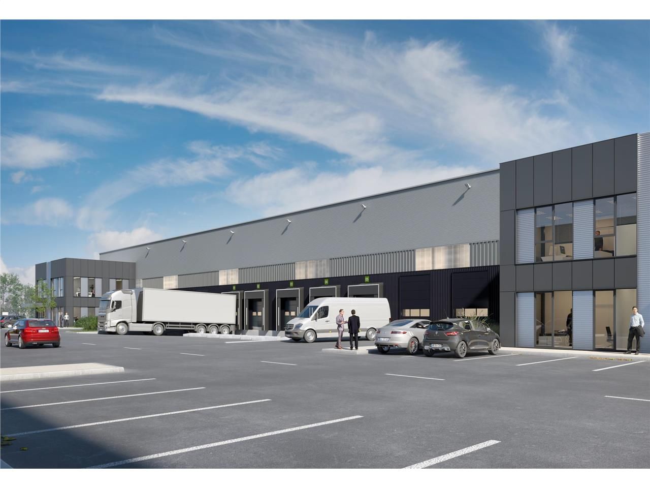 Location entrepôts 9564 m² non divisibles