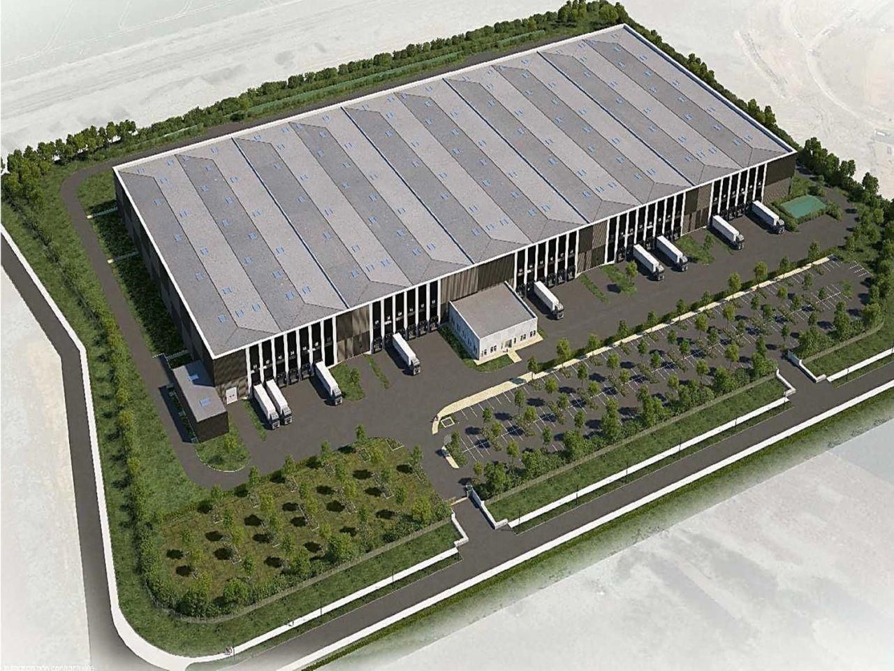 Location entrepôts 6280 m² non divisibles
