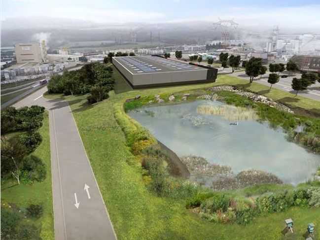 Location entrepôts 5120 m² non divisibles