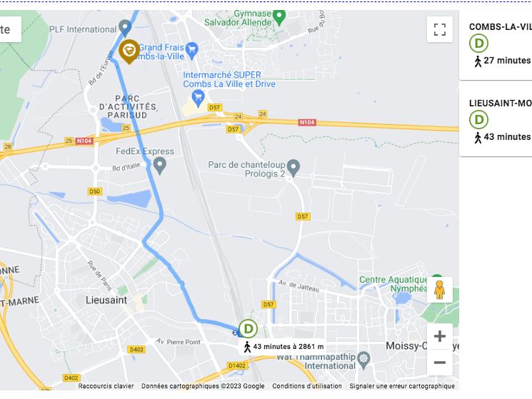 Location entrepôts 22405 m² non divisibles