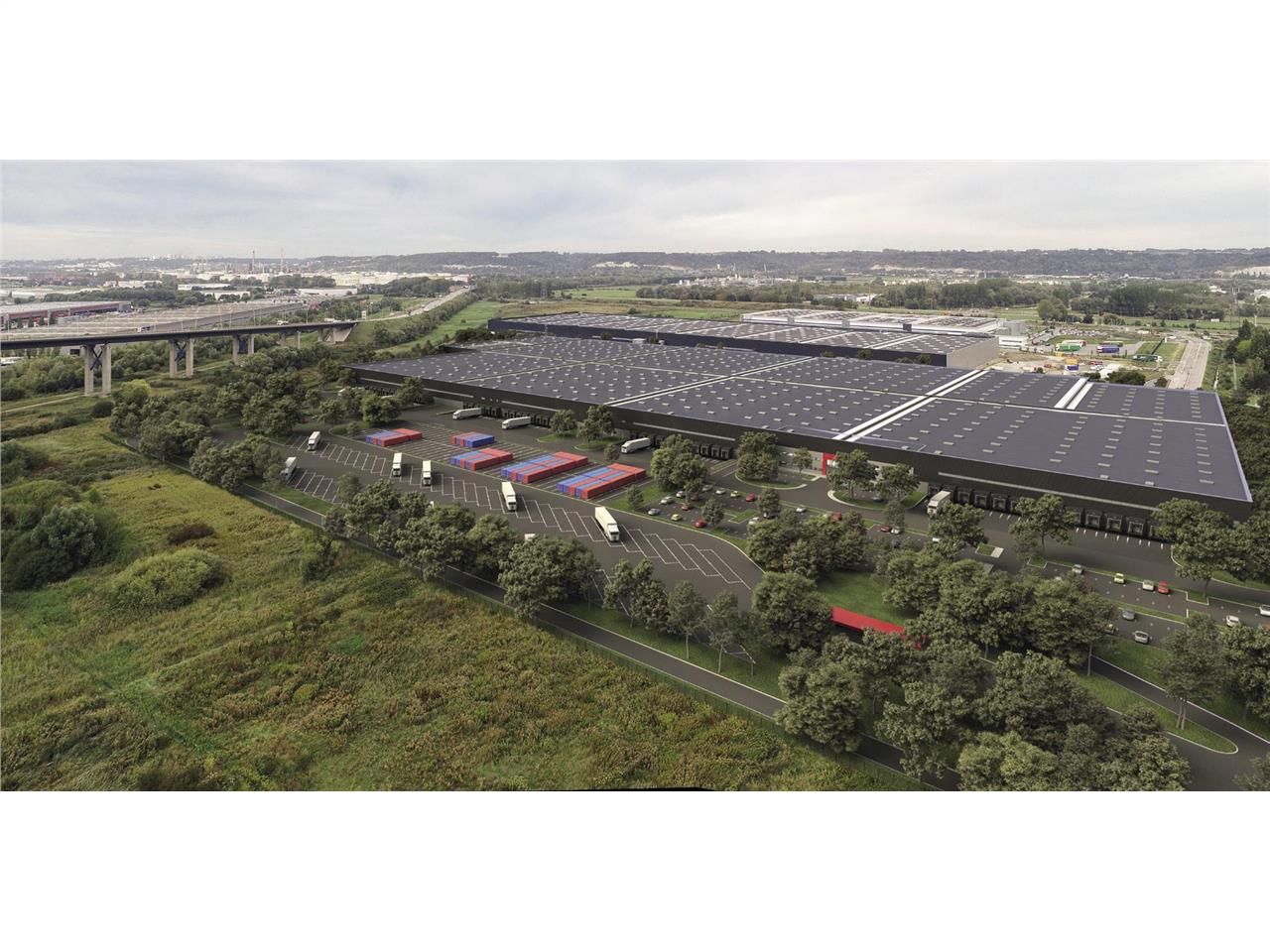 Location entrepôts 79017 m² non divisibles