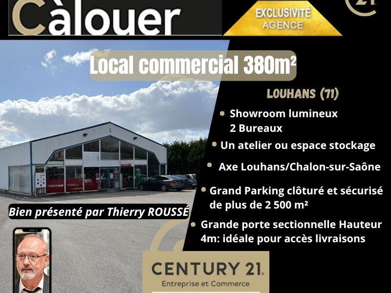 Location local commercial 380.00 m² à LOUHANS