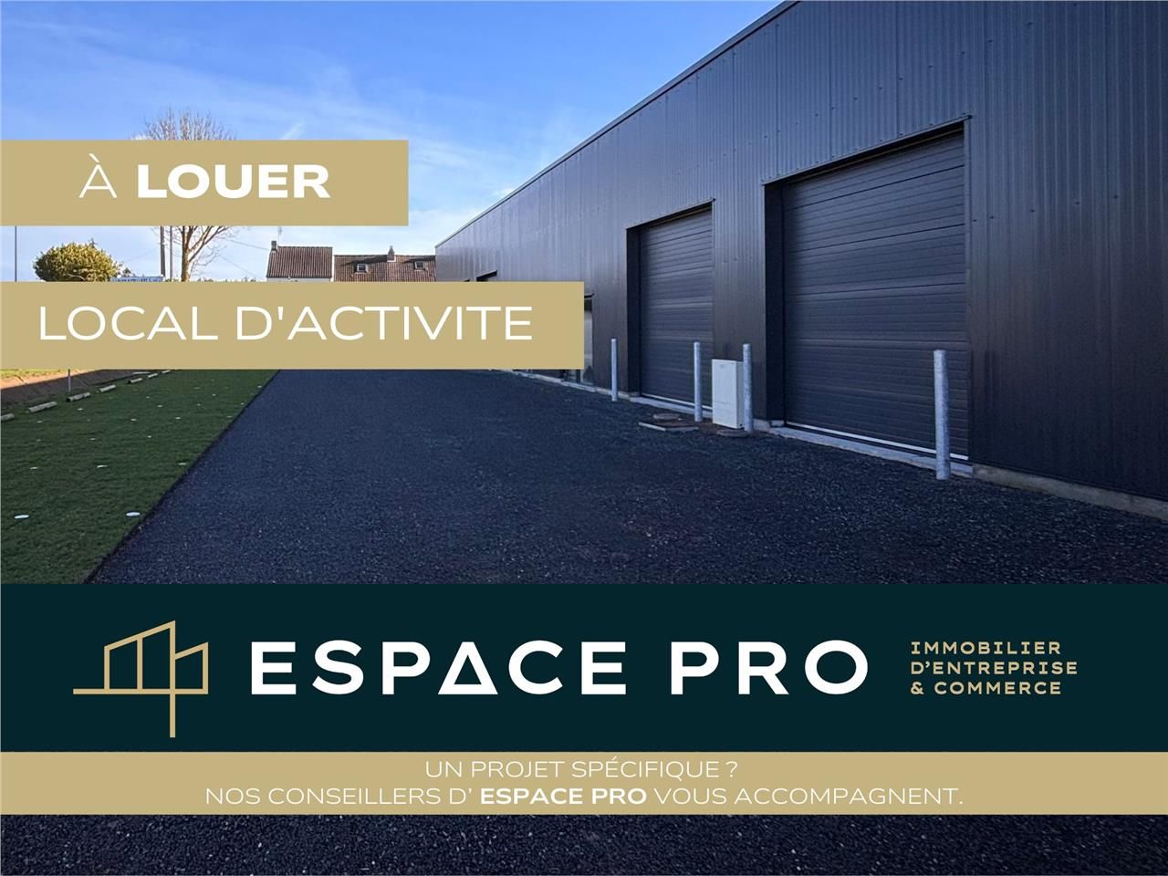 Location local 142.87 m² à Rots