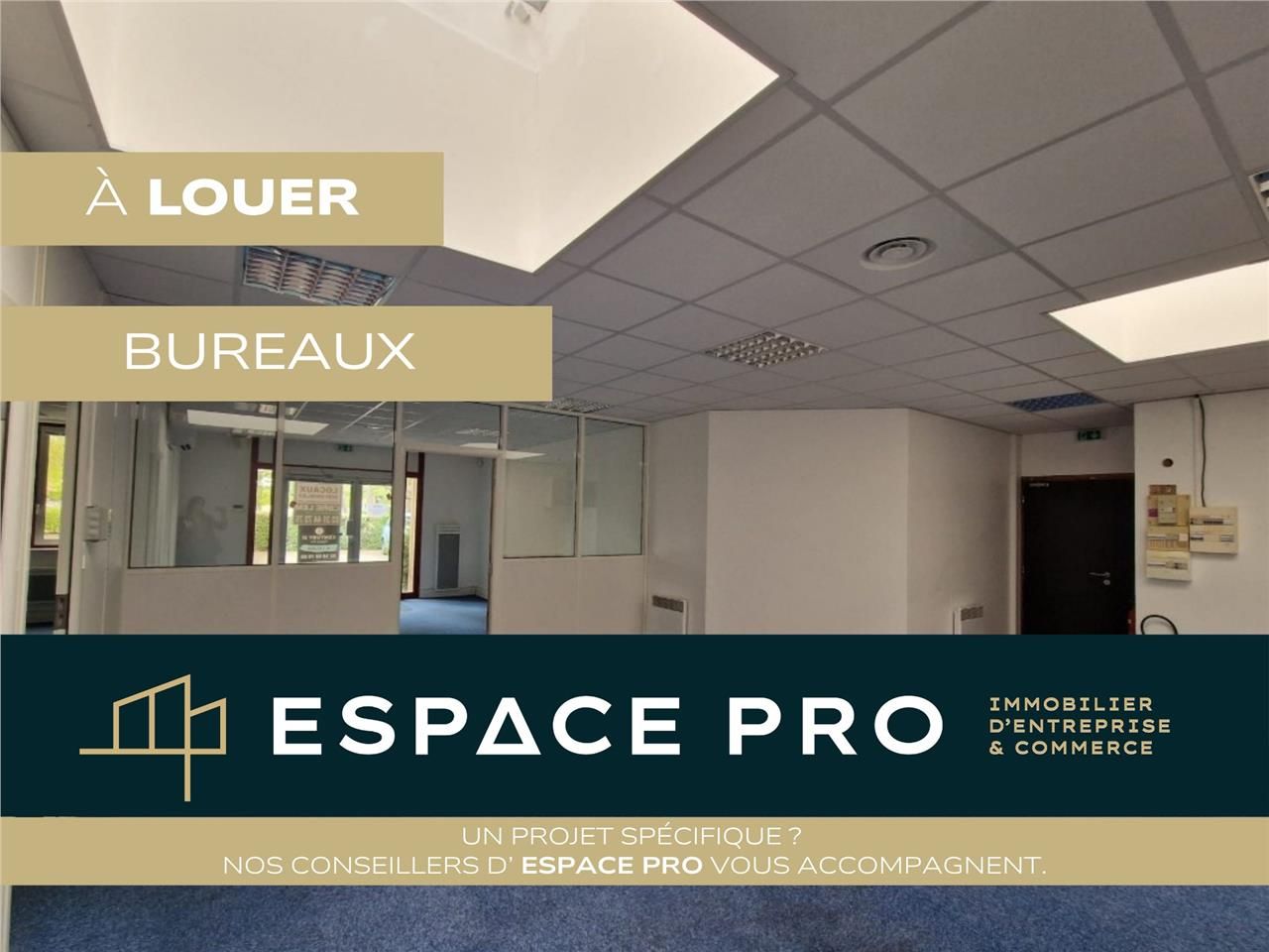 Location bureaux 161.00 m² à Caen