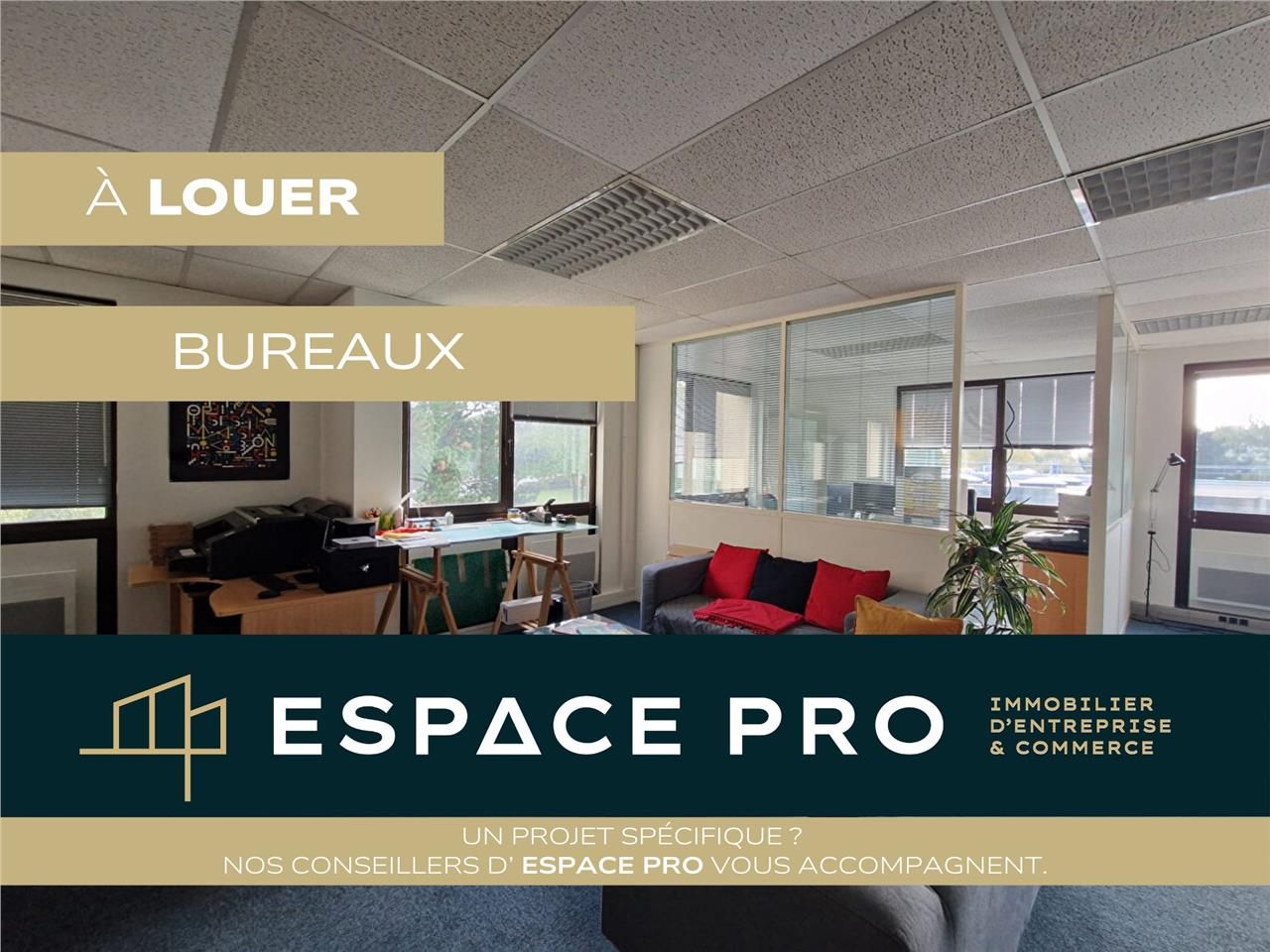 Location bureaux 192.00 m² à Caen