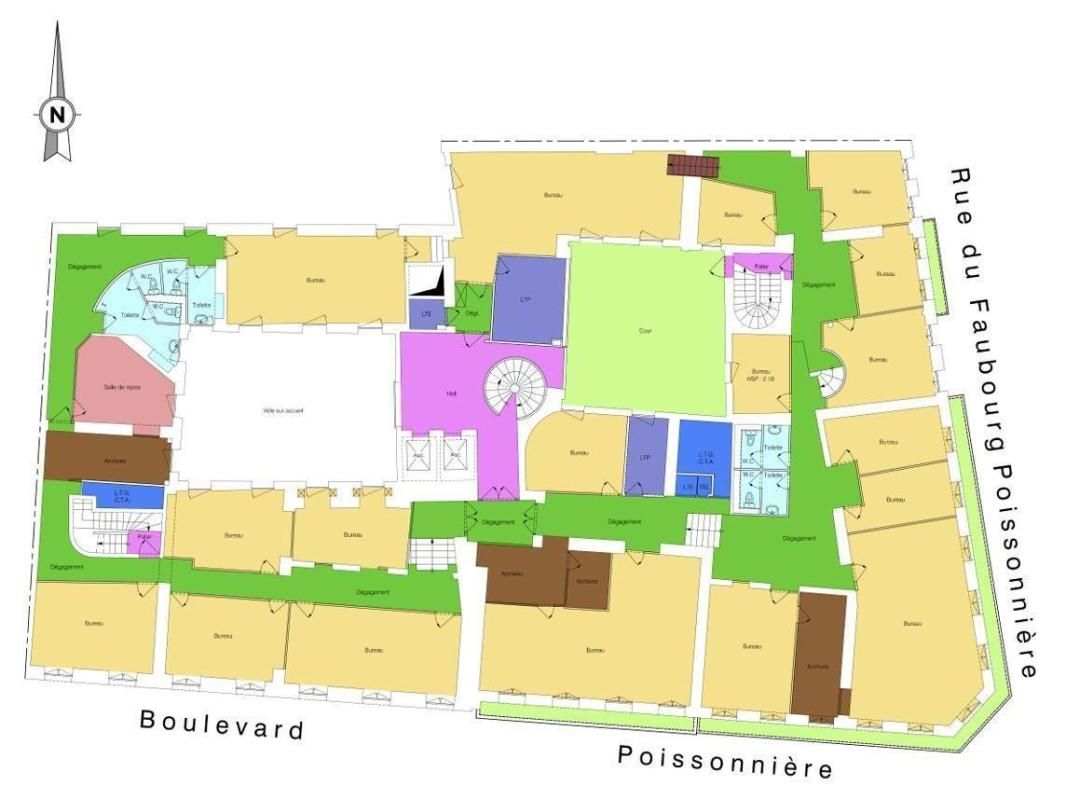 Location bureaux 989 m² non divisibles