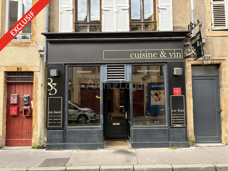 Vente fonds de commerce 285 m² non divisibles