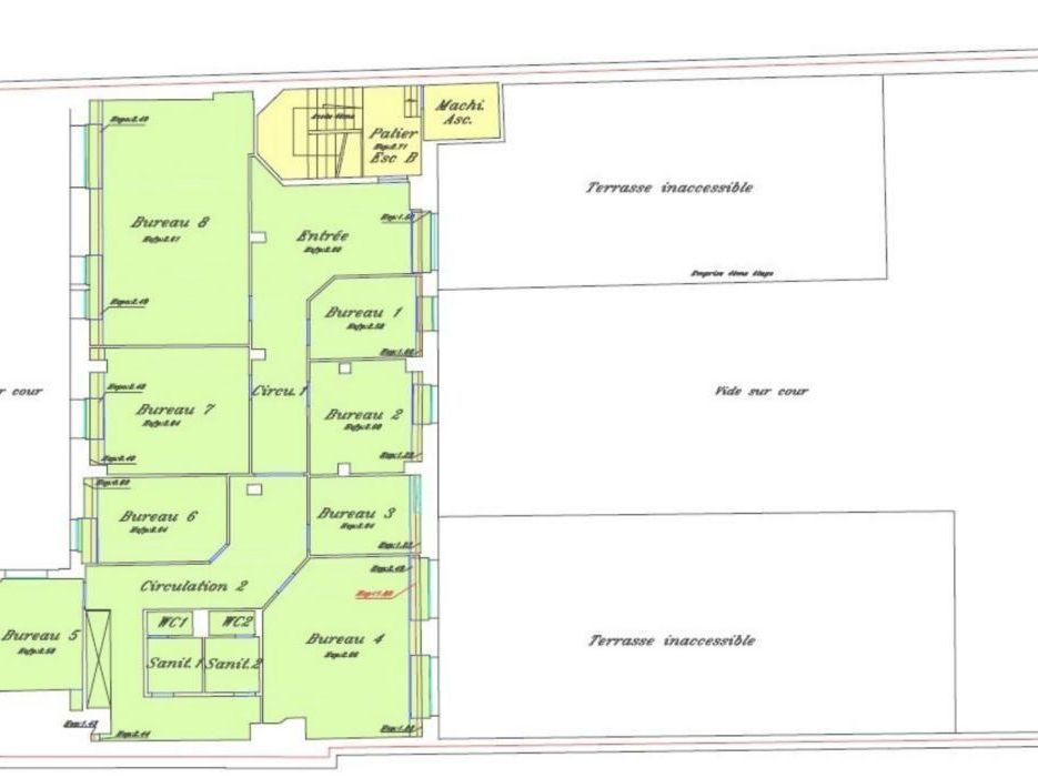 Location bureaux 238 m² non divisibles