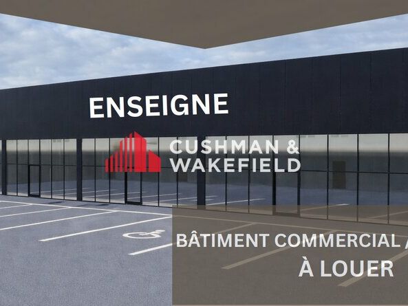 Location local commercial 800 m² divisibles à partir de 200 m²