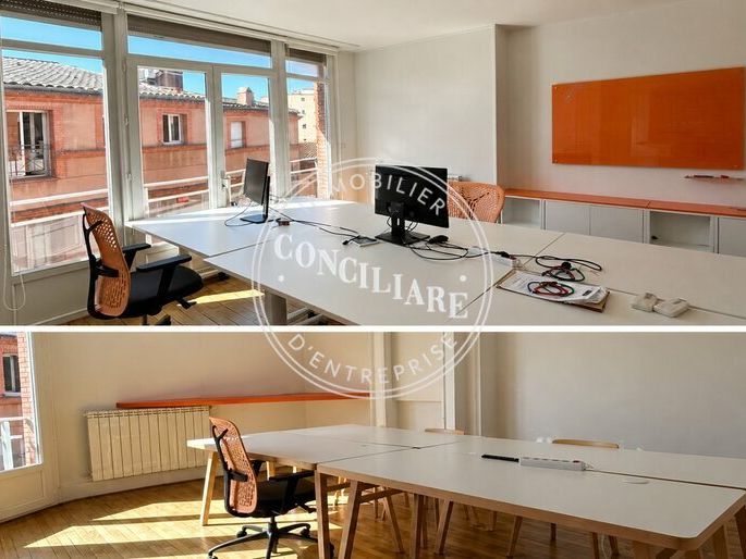 Toulouse centre ville - Secteur Grand Rond - Location bureaux 130m2