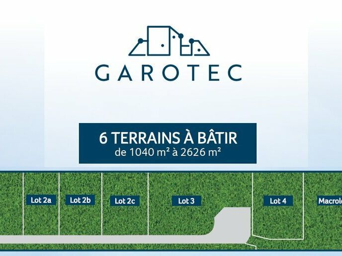 Vente terrain 10198 m² divisibles à partir de 1040 m²