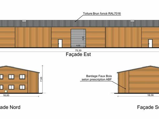 Location local d''activites 1440 m² non divisibles