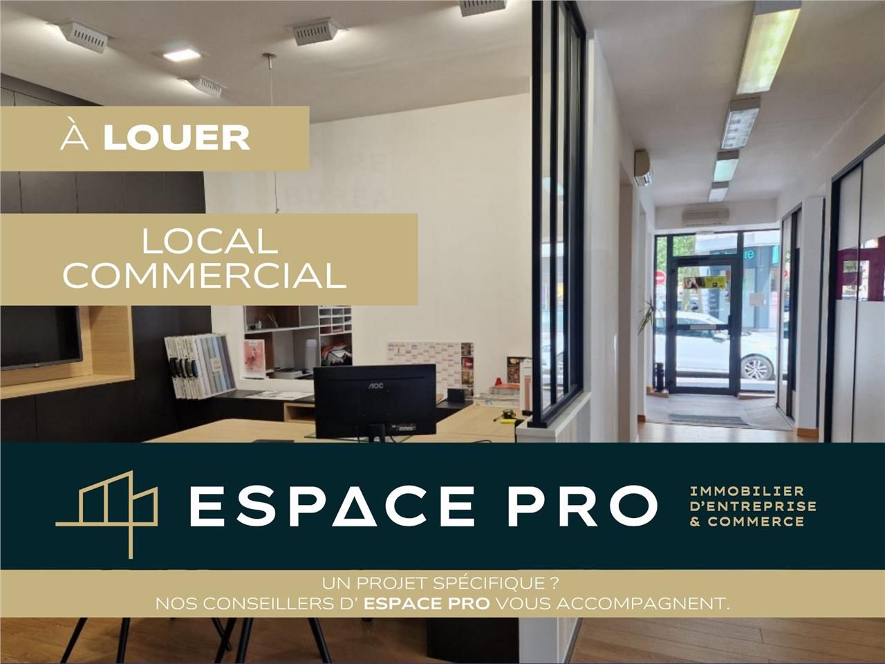 Location local commercial 110.00 m² à Caen
