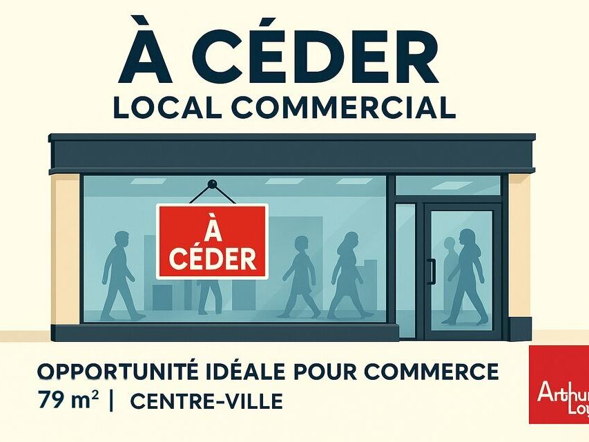 Location local commercial 79 m² non divisibles
