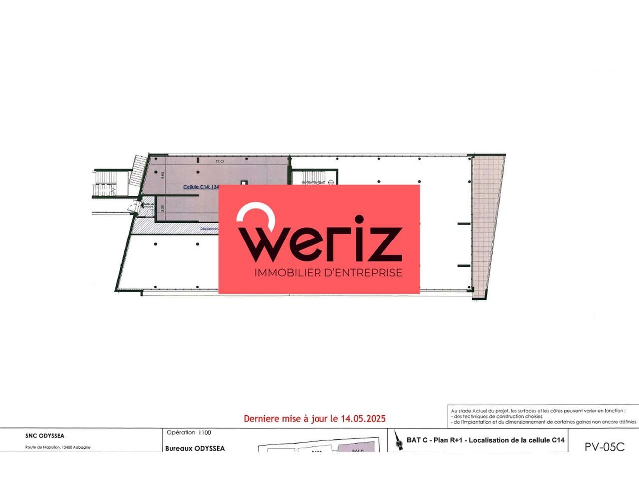 Vente bureaux 402 m² divisibles à partir de 134 m²