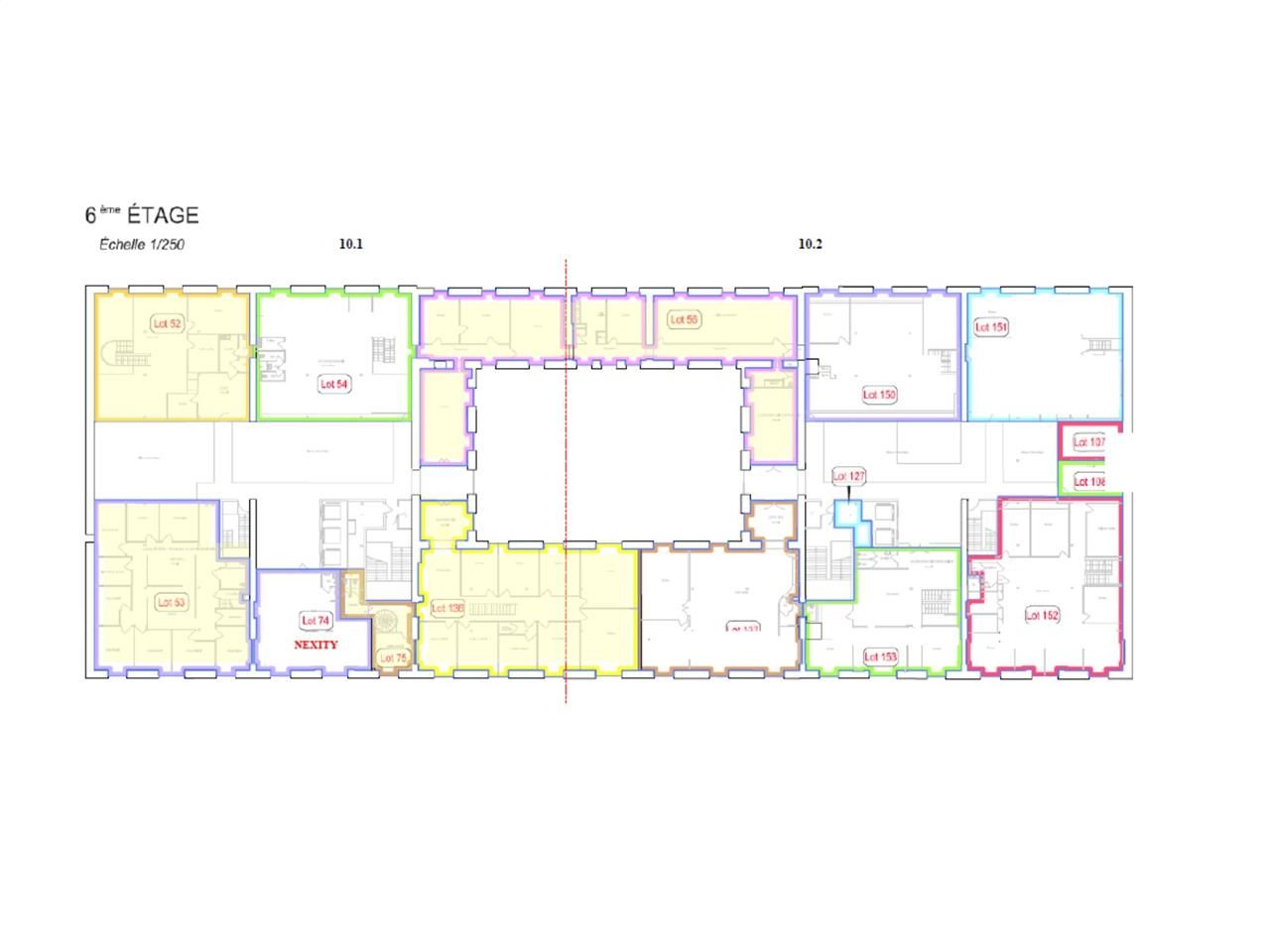 Location bureaux 255 m² non divisibles