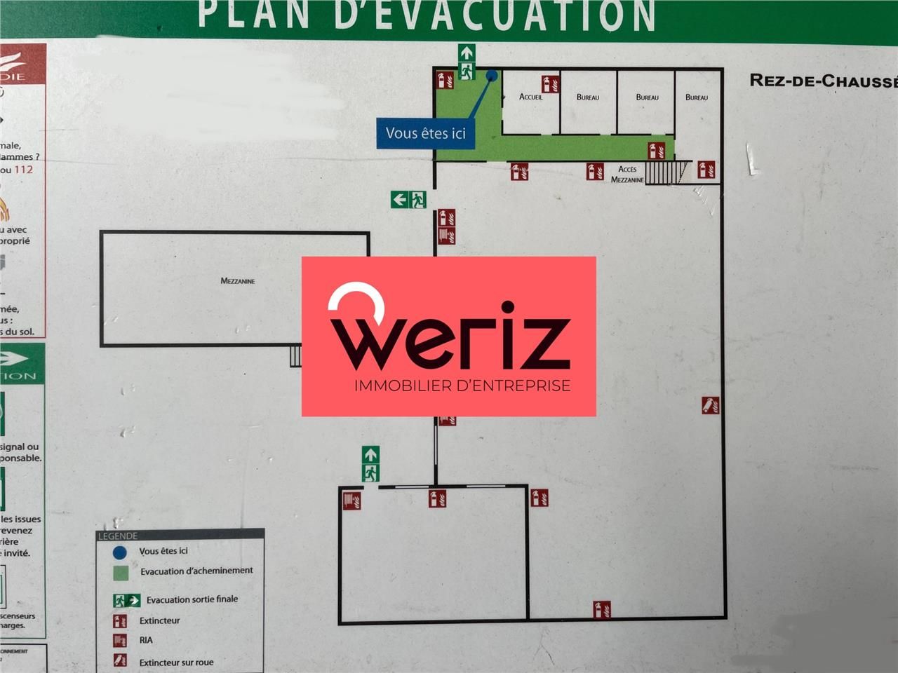 Location entrepots 435 m² non divisibles