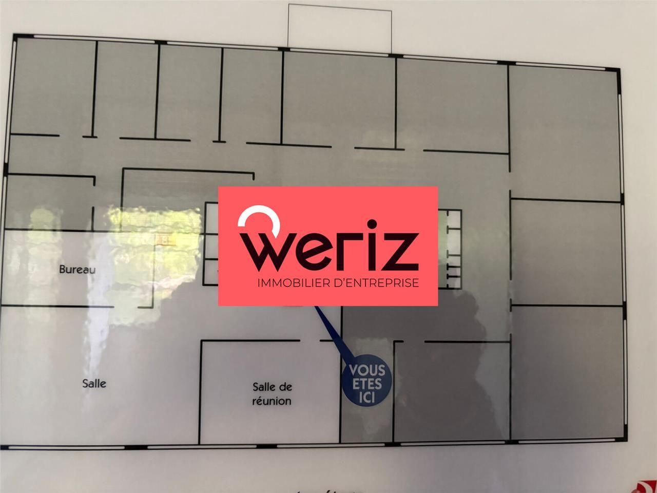 Location bureaux 110 m² non divisibles