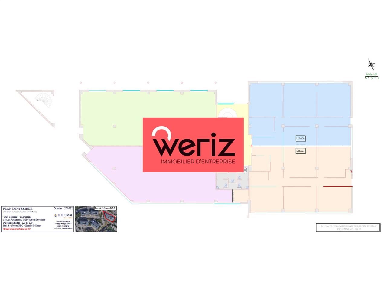 Vente bureaux 6502 m² divisibles à partir de 159 m²