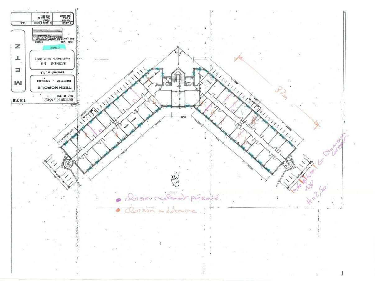 1800 m² pour ce bureaux en location à Metz