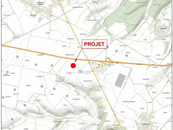 37441 m² pour cetentrepôts classe a en location à Croixrault