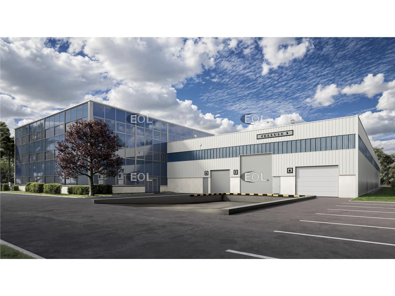 A louer : Local rénové de 1 004 m² avec bureaux et entrepôt à Buc (78)