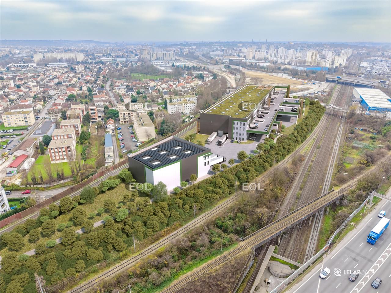 Location Local d'activités 1545 m² non divisibles